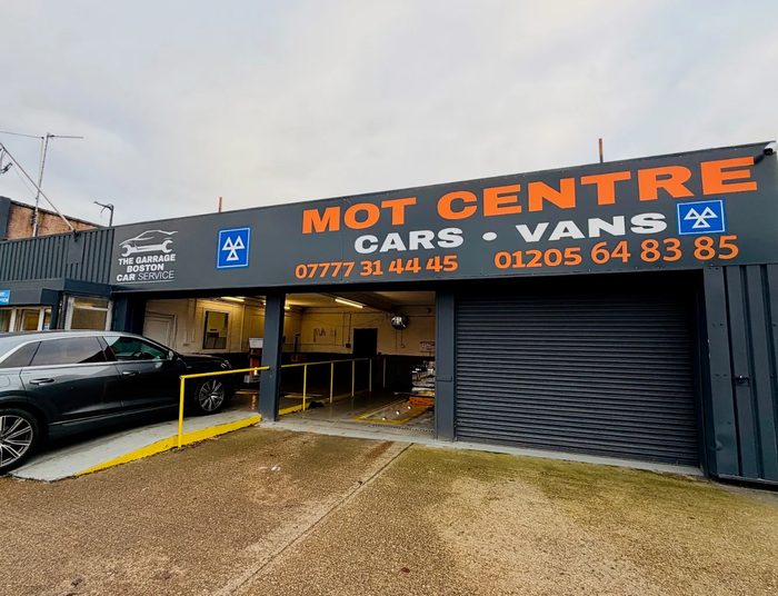 The Garage Boston — MOT centre and car service garage on Nelson Way, Boston